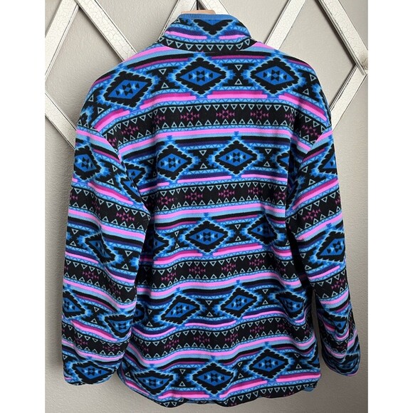 Chubbies Men’s L Reversible 1/2 Zip Fleece Jacket Southwestern/Aztec - Picture 11 of 14